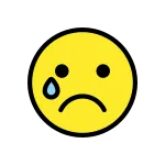 Crying Face SVG Icon